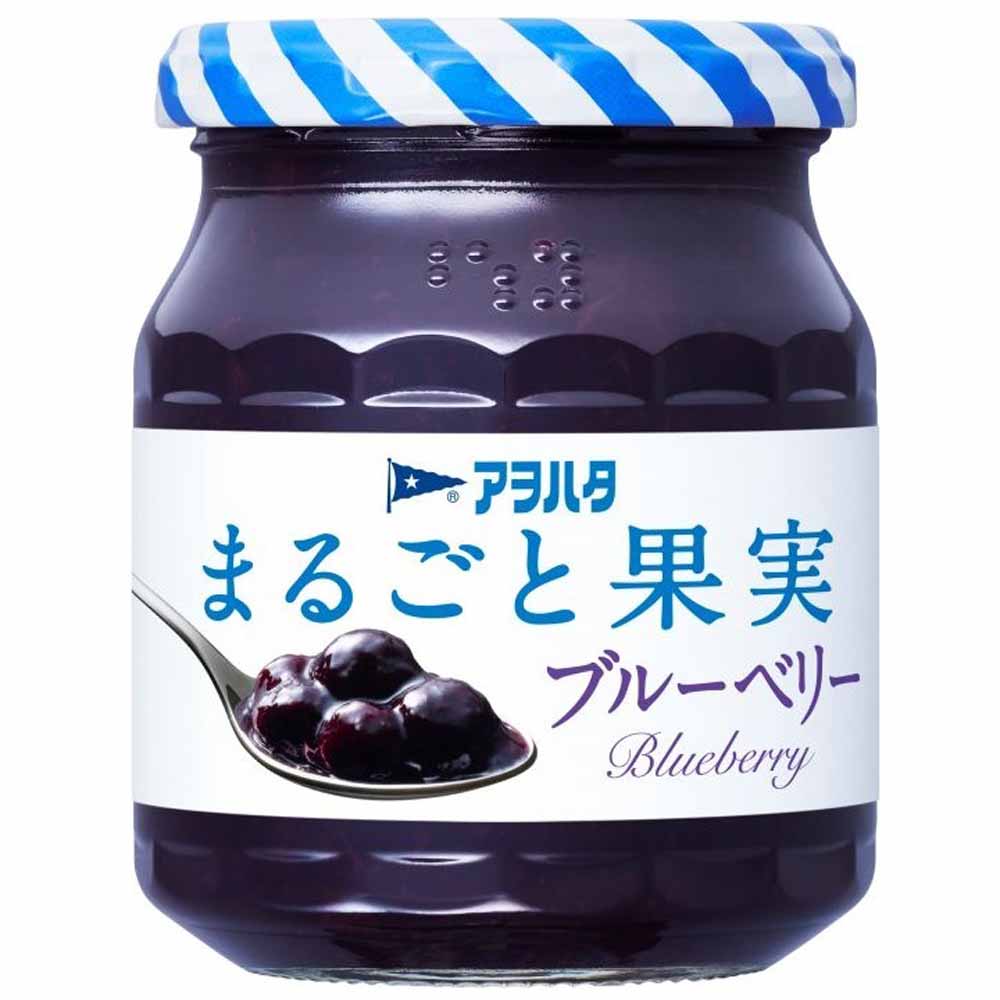 アヲハタ ジャム まるごと果実 3個セット いちご 白桃 ブルーベリー
