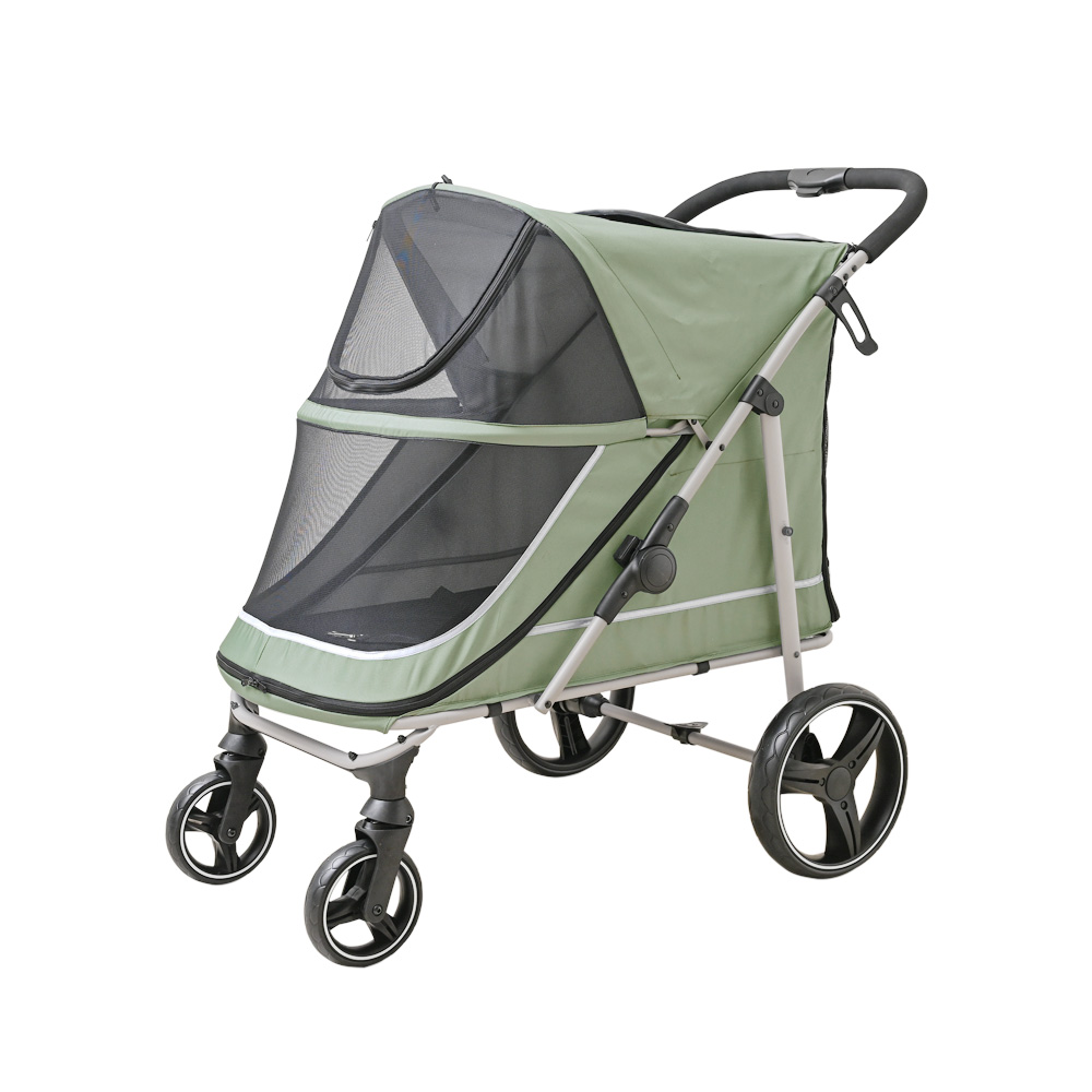 ペットカート 大型 多頭飼い 犬用 猫用 中型犬 通気性抜群 折りたたみ