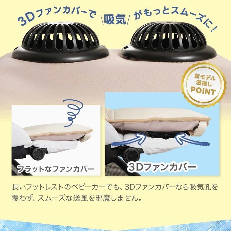 ツインファンシート送風扇風機ベビーカーシート冷風ベビーカーUSB電源暑さチャイルドシート暑さ対策ツインファンシートBreezyGeminiちゃいなび 