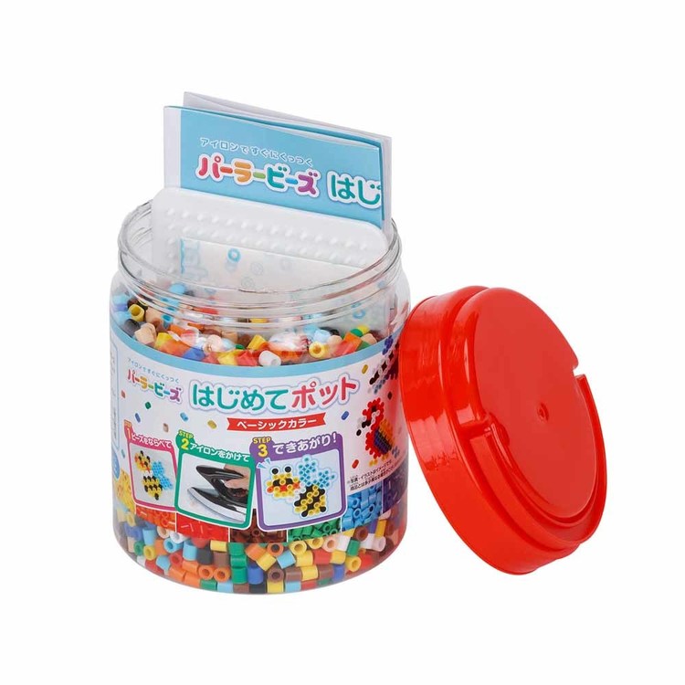カワダパーラービーズはじめてポットベーシックカラーアイロンビーズ容器入り2500ピース2500Pベーシック玩具はじめてポットカワダ 
