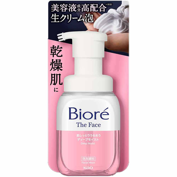 Biore ビオレ ザフェイス 泡洗顔料 ディープモイスト 本体 洗顔