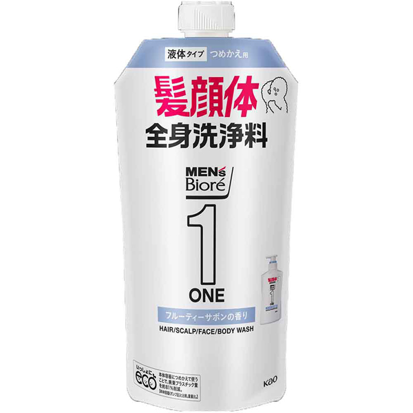 Biore メンズビオレ ONE オールインワン 全身洗浄料 詰め替え 340ml 3