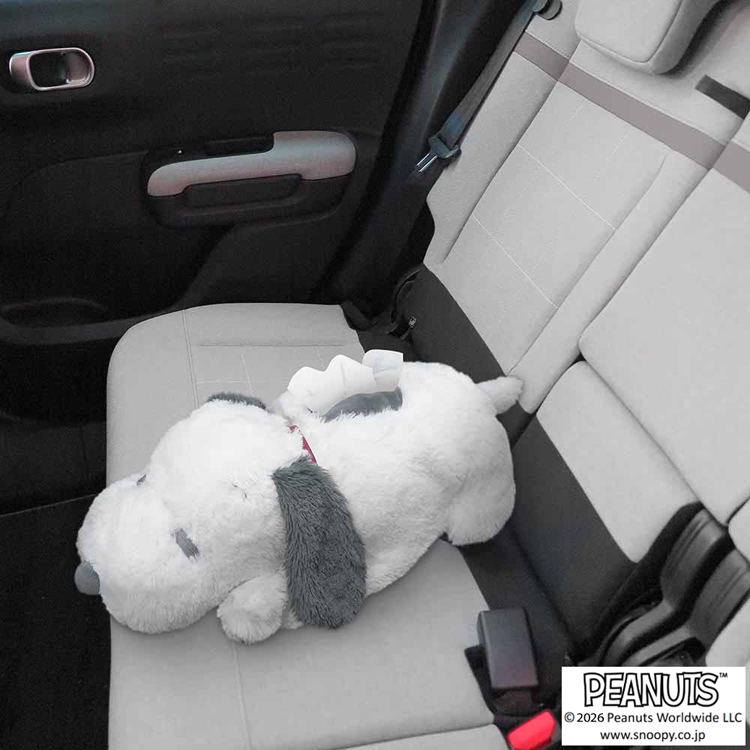 スヌーピーPEANUTSキャラクターティッシュケースカー用品カーグッズ雑貨おしゃれギフトプレゼントぬいぐるみティッシュカバースヌーピー 