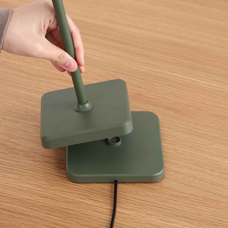 テーブルランプタッチ操作置くだけ充電卓上LEDシンプルデザイン無段階調光間接照明おしゃれ3色モードテーブルランプ 