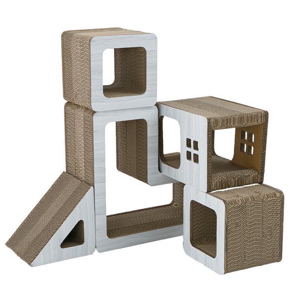 爪とぎ キャットタワー 猫 タワー 段ボール ダンボール製 タワー型