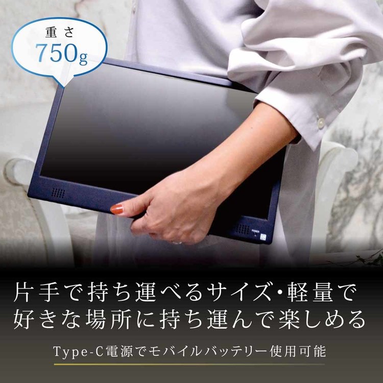 ダイニチ電子 コンパクトテレビ(11.6インチ) ブラック WCM-TV1120