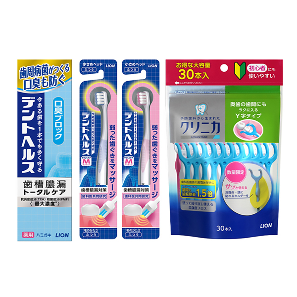 LION（ライオン） デントヘルス 薬用ハミガキ 4点セット（ハミガキ