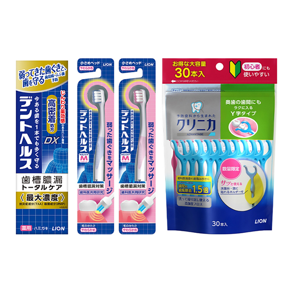 LION（ライオン） デントヘルス 薬用ハミガキ 4点セット（ハミガキ