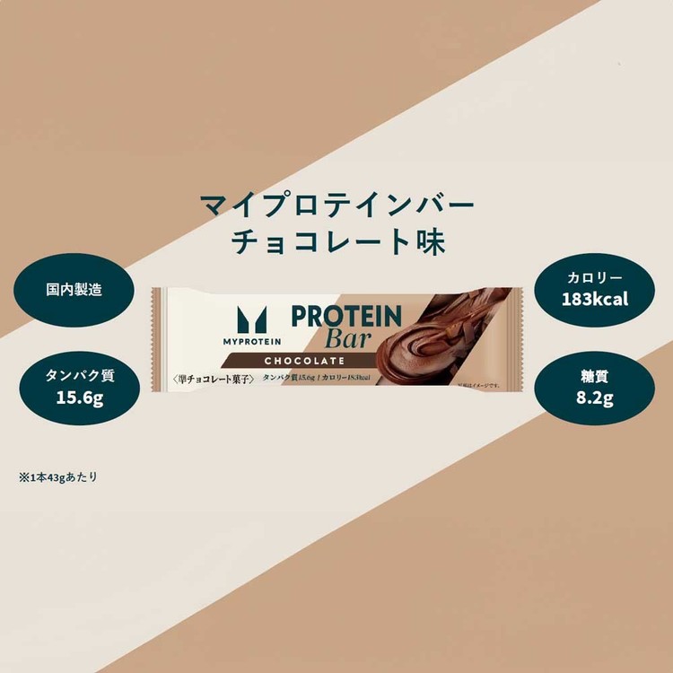 マイプロテインバー チョコレート味 バニラ風味 (8本) ドルチェ