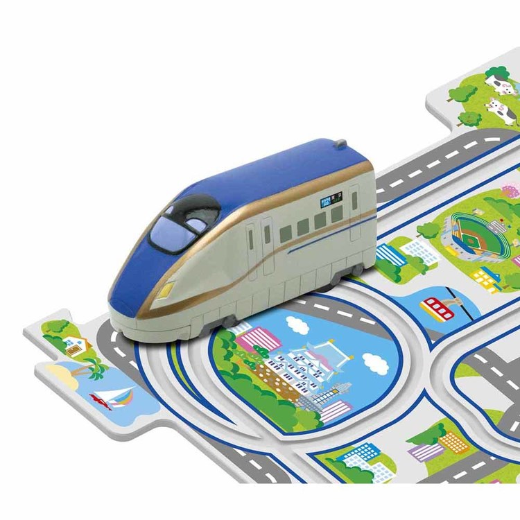 新幹線鉄道パズル知育電車のりものギフトプレゼントパネルワールド玩具パネルワールド　走る！新幹線E7かがやき増田屋コーポレーション 