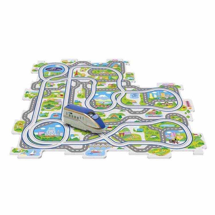 新幹線鉄道パズル知育電車のりものギフトプレゼントパネルワールド玩具パネルワールド　走る！新幹線E7かがやき増田屋コーポレーション 