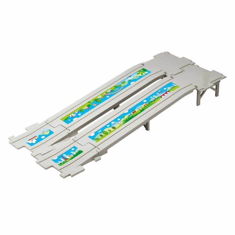 新幹線鉄道パズル知育電車のりものギフトプレゼントパネルワールド玩具パネルワールド　専用拡張パネル　スロープセット2増田屋コーポレーション 