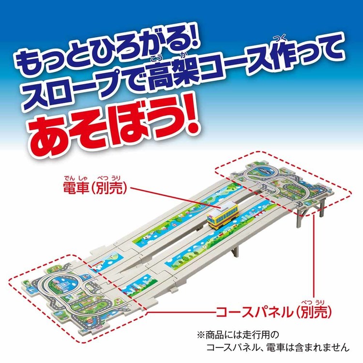 新幹線鉄道パズル知育電車のりものギフトプレゼントパネルワールド玩具パネルワールド　専用拡張パネル　スロープセット2増田屋コーポレーション 