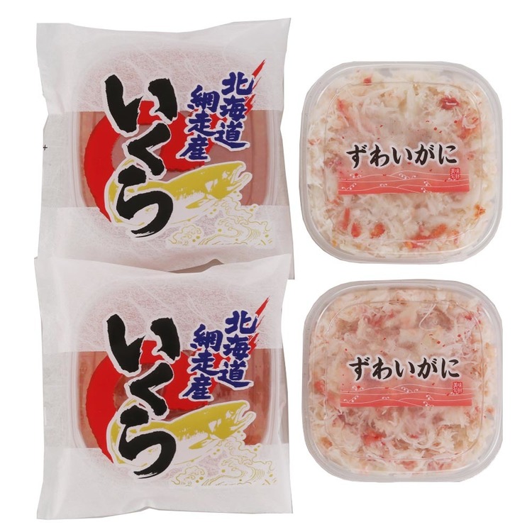 海鮮 北海道 かに おおずわい いくら 丼 二色 北海道産 かに・いくら丼