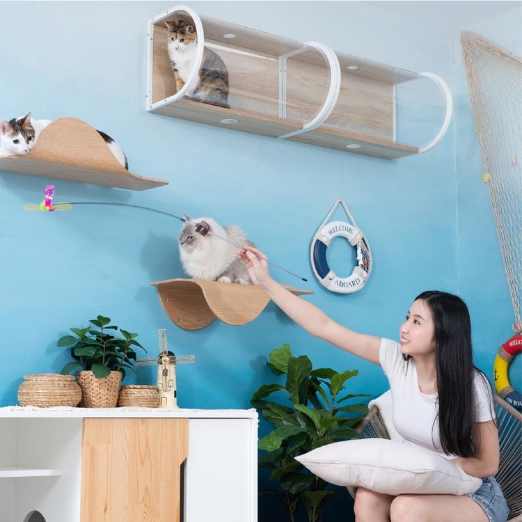キャットウォークキャットステップ猫用品ペット用品猫家具猫ベッド壁掛けペット共生トンネル賃貸おすすめTUNNEL長彩株式会社 