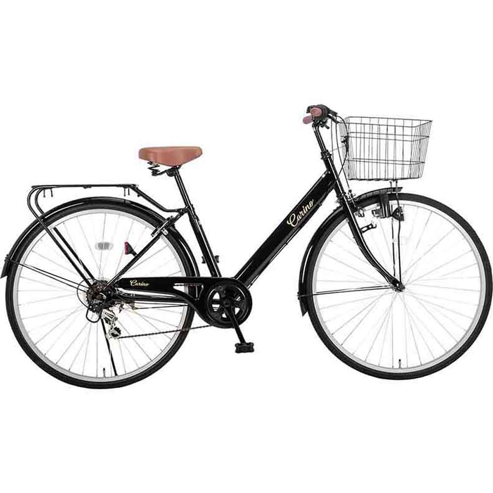 自転車 シティ車 リング錠・ダイナモライト装備 フロントバスケット 
