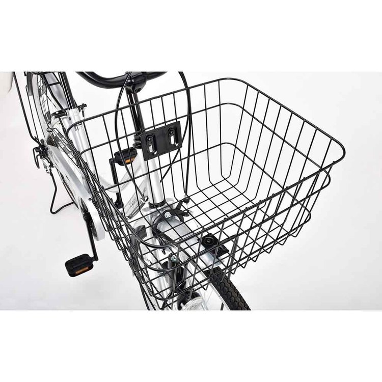 自転車シティ車リング錠・ダイナモライト装備フロントバスケット装備6段変速27インチ【完成品】CR-V276Aオオトモ 