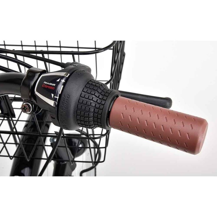 自転車シティ車リング錠・ダイナモライト装備フロントバスケット装備6段変速27インチ【完成品】CR-V276Aオオトモ 