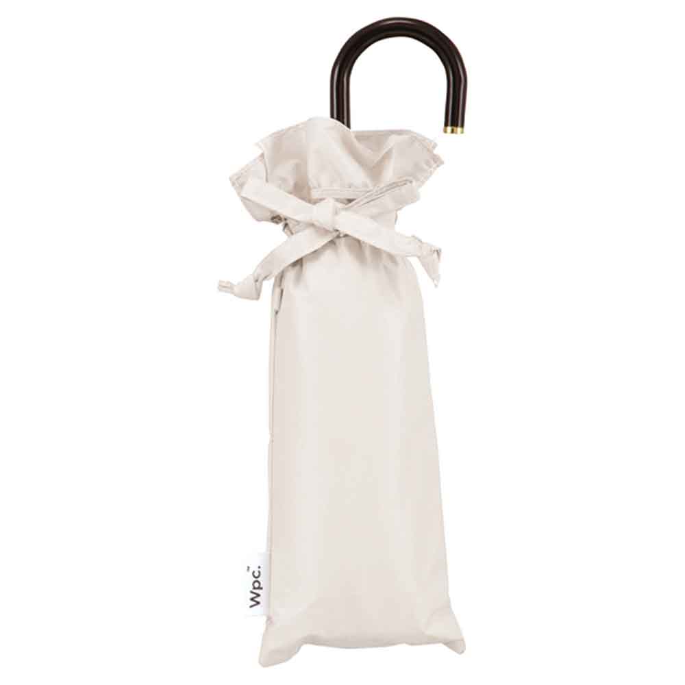 美品✨シロノサクラ　日傘　晴雨兼用　白　フリル　遮光100 UVカット100 Wpc. 日傘 遮熱 晴雨兼用 UVカット率100％ 遮光率100% 収納袋付 ギフト