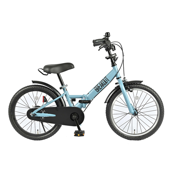 自転車 18インチ オリーブ ブルーグレー 収納 おでかけ(完成車