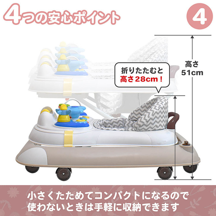 てくてくウォーカー歩行器赤ちゃんベビーウォーカー歩く練習てくてくウォーカーJTCBABY 