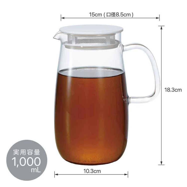 HARIO麦茶ポットむぎちゃんハリオシンプルレンジでかんたん麦茶ポットむぎちゃん1.0LHARIO 