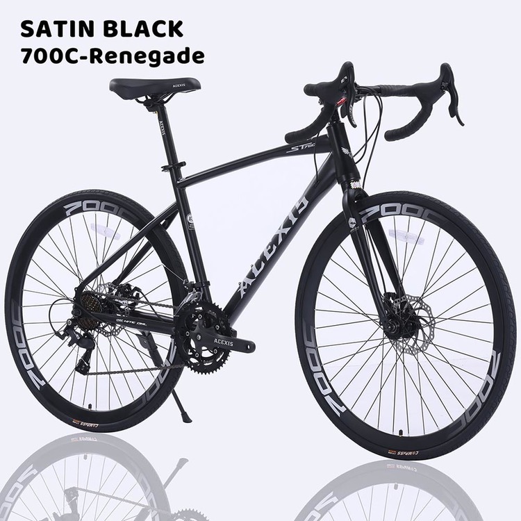 ロードバイク 通勤通学 700C 自転車 STIシフター クイックリリース 16