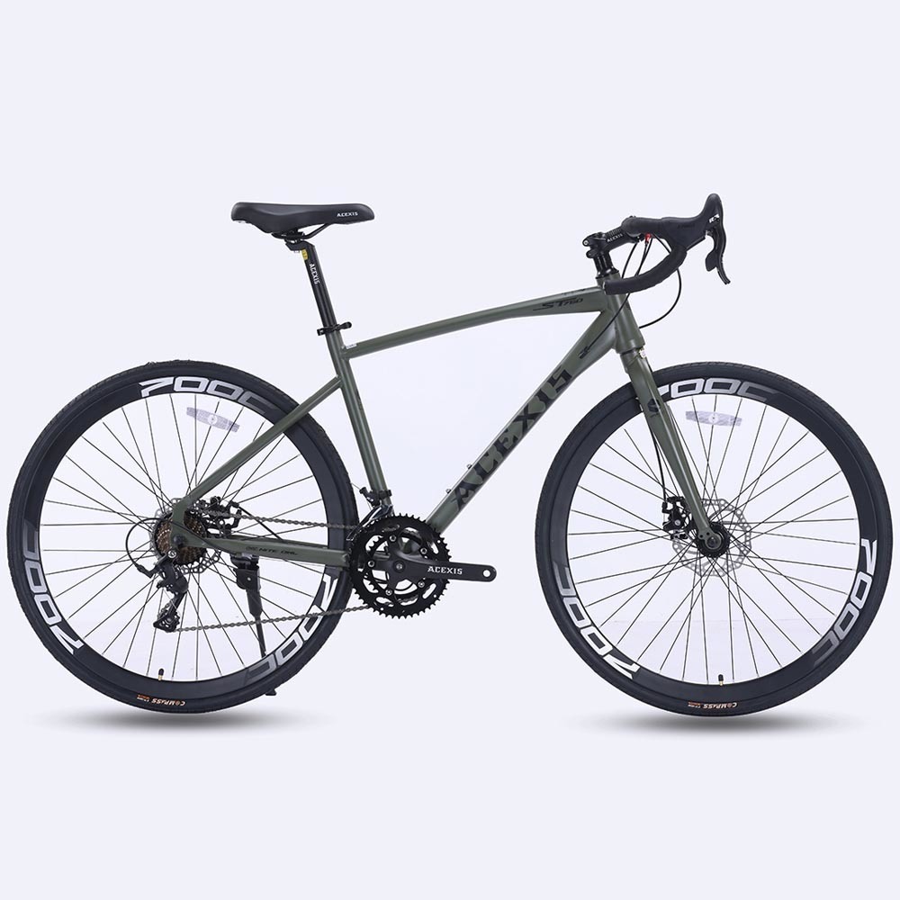 ロードバイク 通勤通学 700C 自転車 STIシフター クイックリリース 16