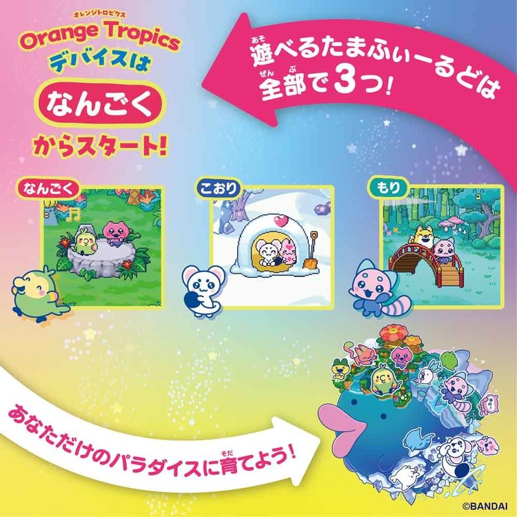 7月11日発売 予約）おもちゃ 玩具 バンダイ たまごっち トロピックス