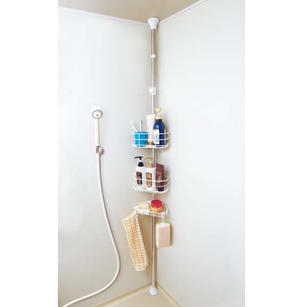 浴室突張りラック
