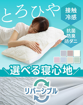とろひやリバーシブル枕パッド 商品画像