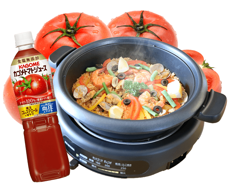 深型ホットプレートで作る！シーフードパエリア