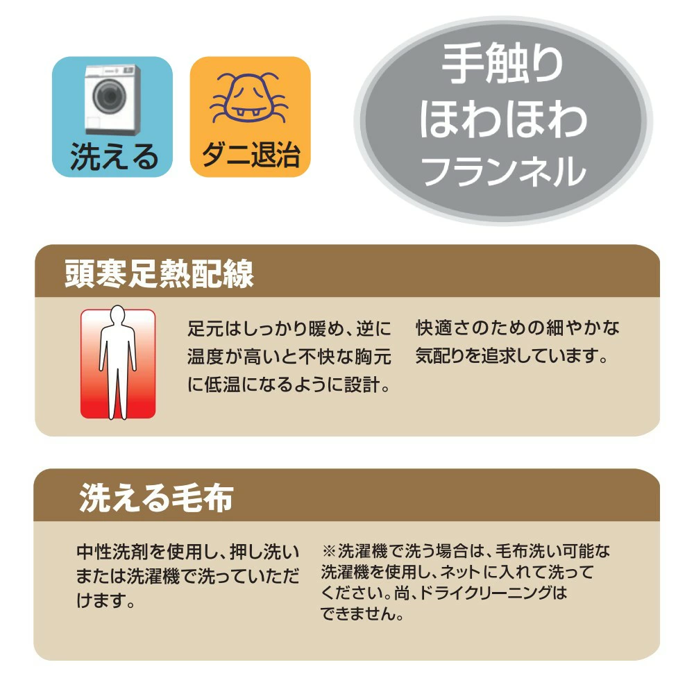 電気毛布 掛け敷き 掛け毛布 敷き毛布 190×130cm 140×80cm 温度調整