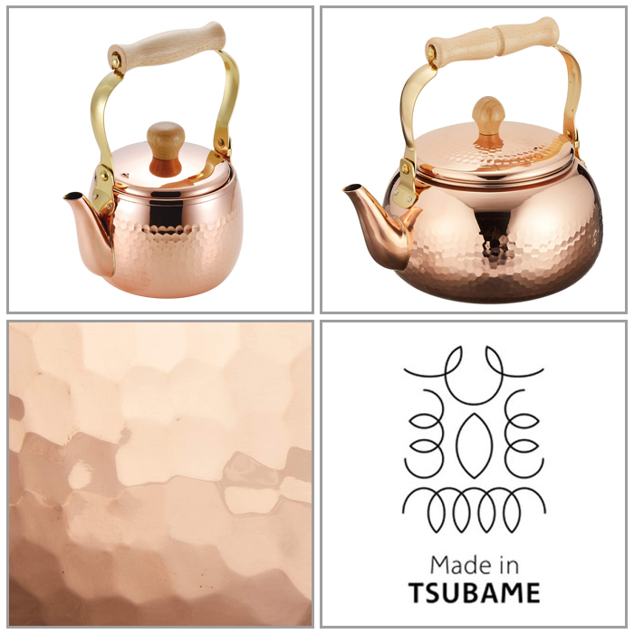 タケコシ やかん 純銅 銅 銅製 ケトル 1L 2.4L 日本製 ガス火