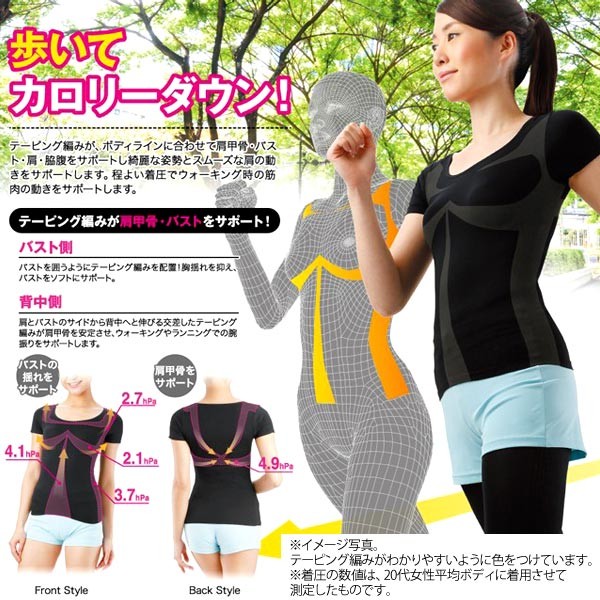 歩いてカロリーダウン ボディウェア M〜LL ダイエット 健康