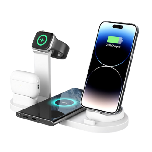 6in ワイヤレス充電器  4台同時に充電可能！ iPhone ワイヤレス 充電器 15W 急速充電 ワイヤレス充電スタンド Apple Watch充電器 |  | 02
