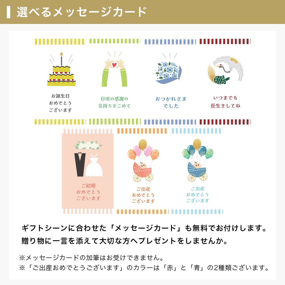 メッセージカードについて