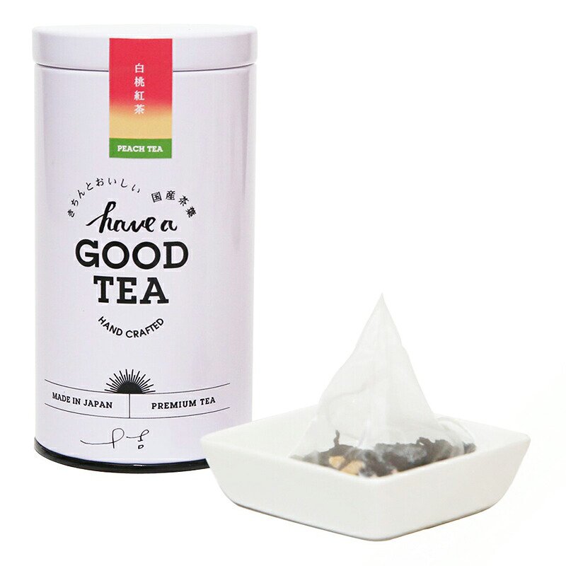 have a GOOD TEA 【国産】川中島白桃紅茶（T-bag 8個入り缶)