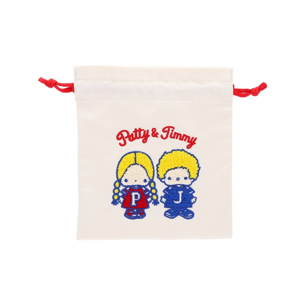 サンスター文具 レトロ サンリオキャラクターズ3 サガラ刺繍巾着