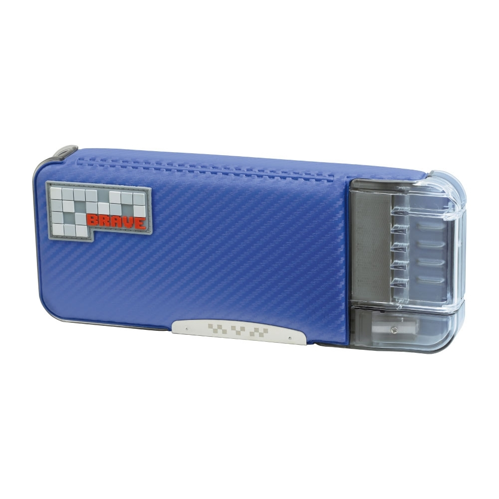 SONiC（ソニック） えんぴつチェック両面筆入 ドットタグ ブラック