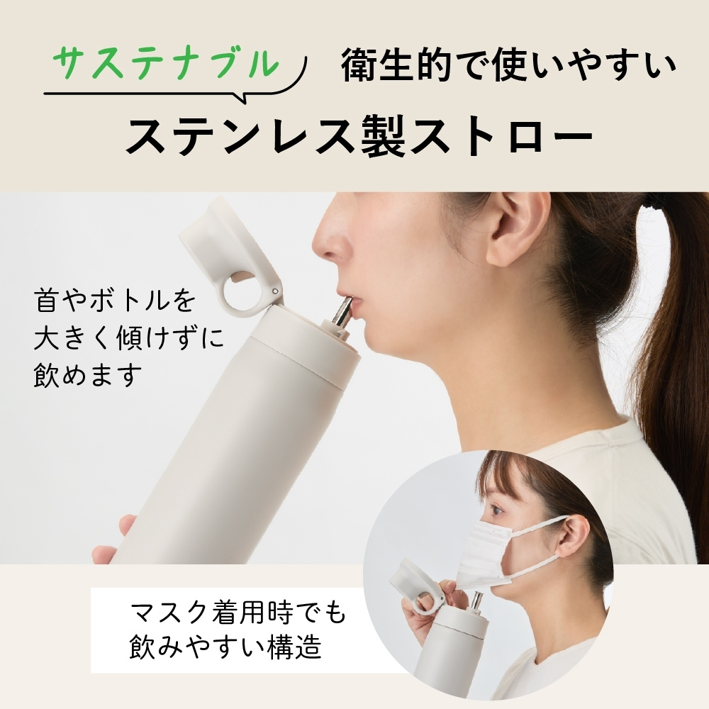 タイガー魔法瓶 真空断熱ボトル MTS-W075 水筒 750ml 保冷 ストロー