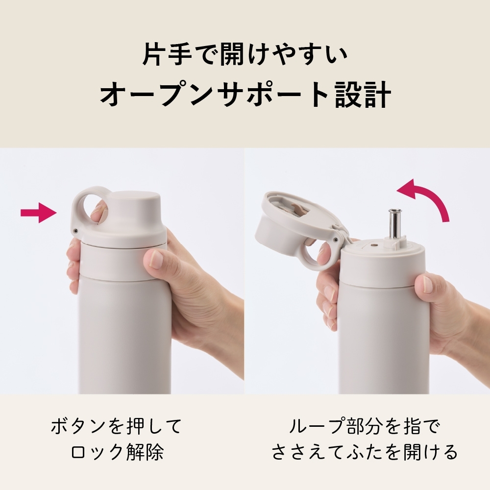 タイガー魔法瓶 真空断熱ボトル MTS-W075 水筒 750ml 保冷 ストロー