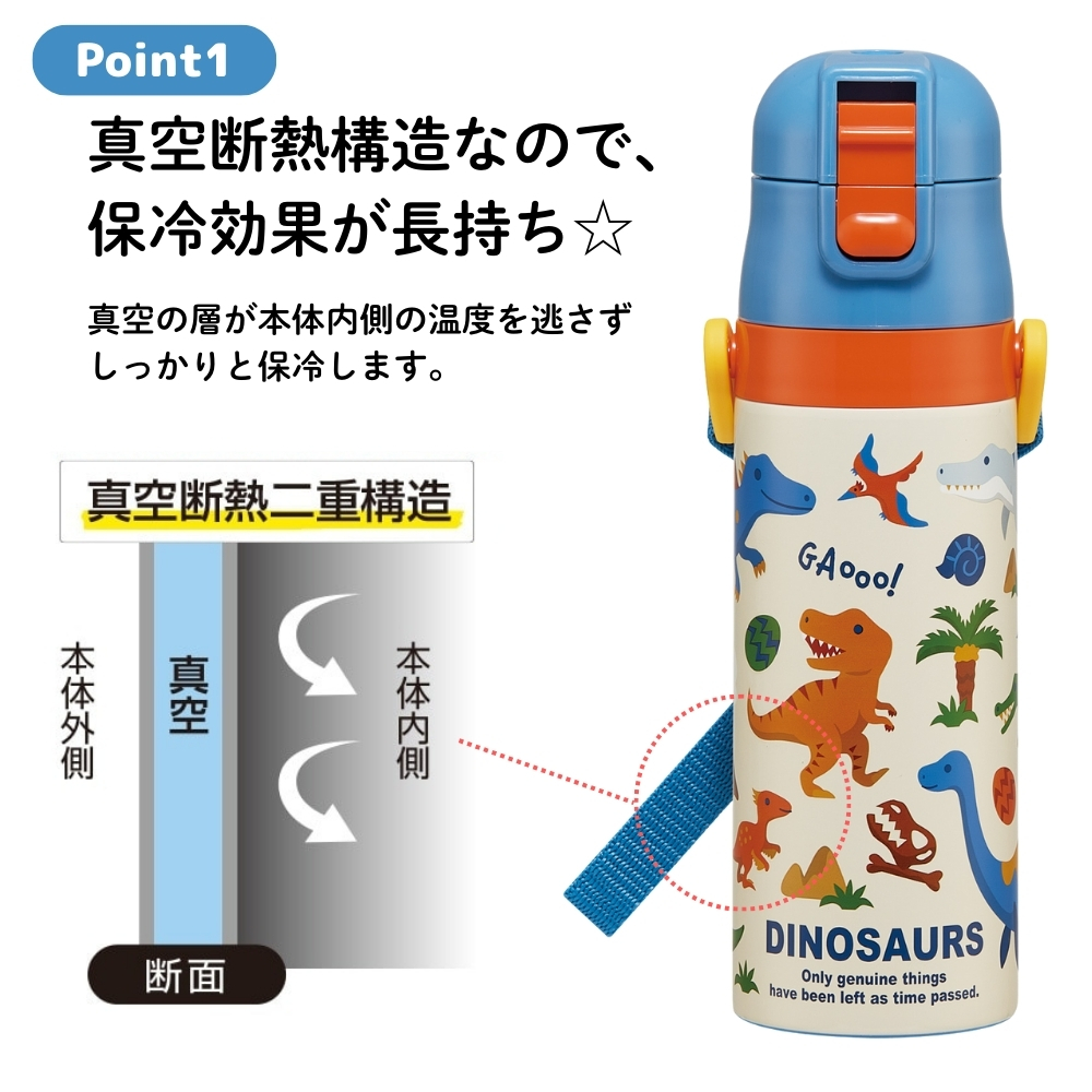 スケーター 水筒 子供 2026 SDC4 470ml 超軽量ダイレクトボトル キッズ