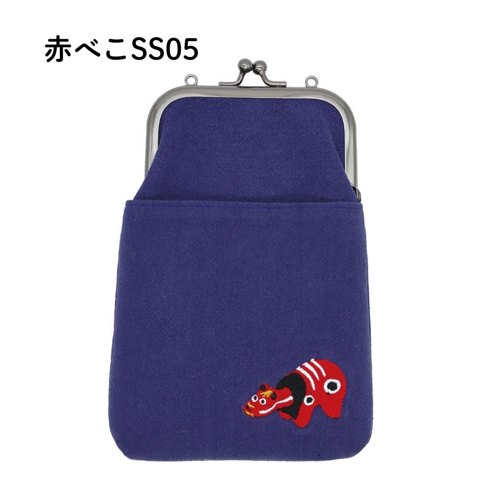 大西賢製販 Ripple×tottua がま口2WAYスマホショルダー 刺繍 GA29W