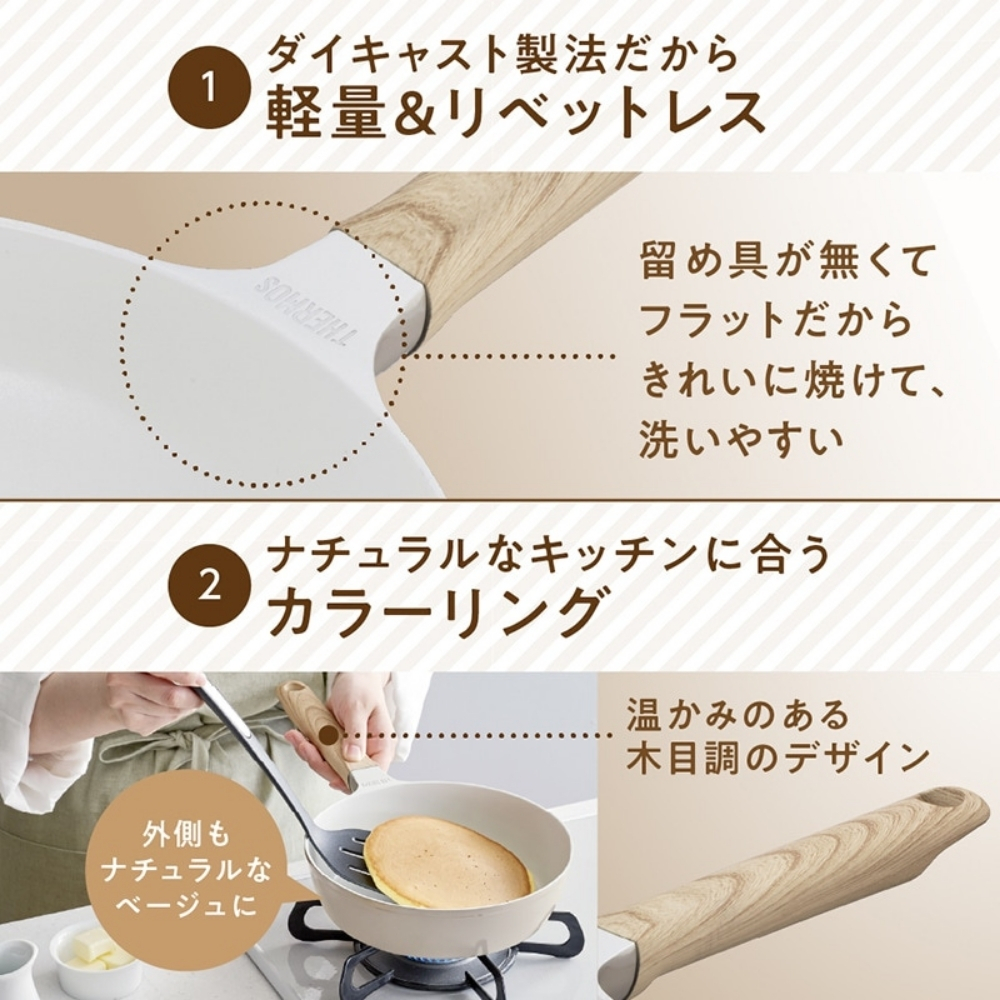 THERMOS（サーモス） セラプロテクトシリーズフライパン KFO-024 GG
