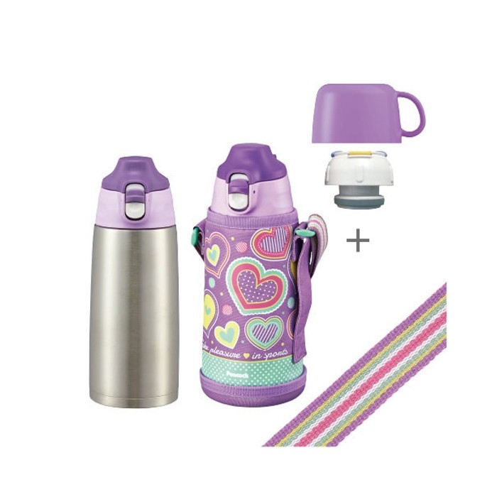 水筒 キッズ 2way カバー付き コップ付き 子供 おしゃれ かわいい 800ml ステンレスボトル 保冷 保温 マイボトル 軽量 ピーコック Asg W81 1リットル 以下 Toku Asgw80avf 彩り空間 通販 Yahoo ショッピング