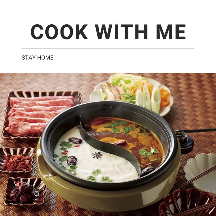 ELECTRIC Electric Separate Pot [電気二食鍋] ASP-390 二食鍋