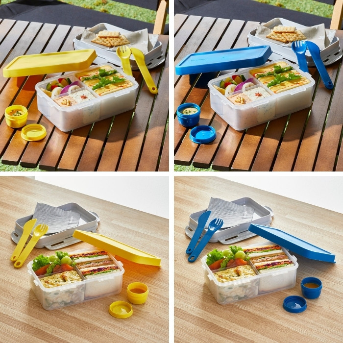 ベストコ 弁当箱 おしゃれ スフォーク ナイフ付 ソース容器付 TO-GO