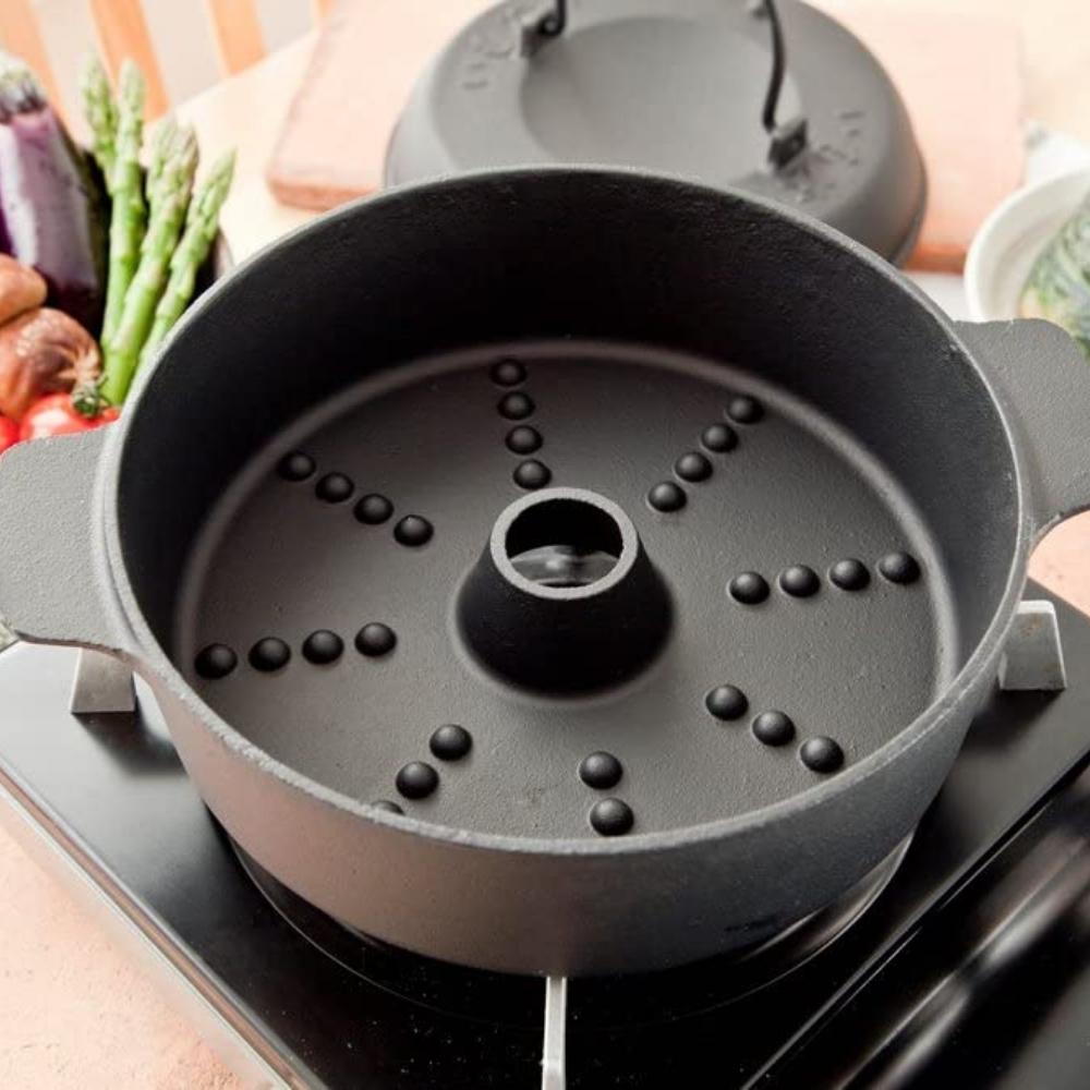 池永鉄工 石焼鍋 22cm IH対応 さつまいも 焼き芋 ガス火 鉄鍋 焼き芋鍋