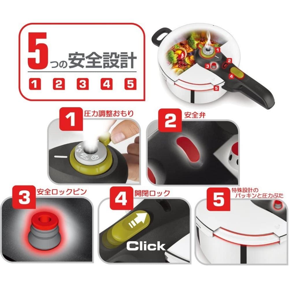 ティファール 圧力鍋 3L IH対応 1〜3人用P2534045 T-fal 楽天市場】ティファール 圧力鍋 3L IH対応 1~3人用 片手鍋
